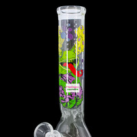 Red Eye Glass 12" Brain Frog Beaker Bong