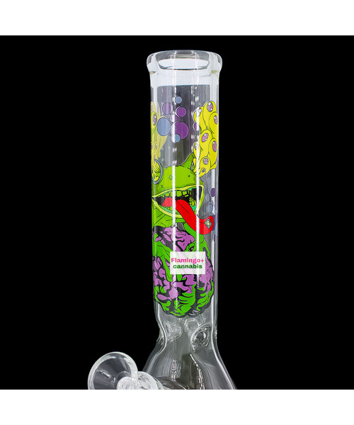 Red Eye Glass 12" Brain Frog Beaker Bong