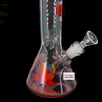 Red Eye Glass 12" Yin-Yang Dragon Beaker Bong