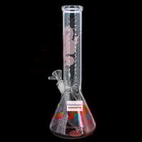 Red Eye Glass 12" Yin-Yang Dragon Beaker Bong