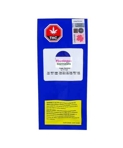 D LBS Cryptic Blueberry Indica Cartridge 1G
