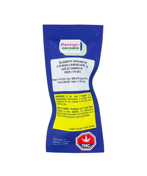 Terra Labs BLB Avalanche Liquid Diamond Indica Cartridge 1G