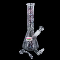 Arsenal 10" Leafy Lush Beaker Bong Assorted