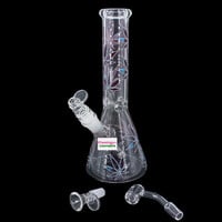 Arsenal 10" Leafy Lush Beaker Bong Assorted