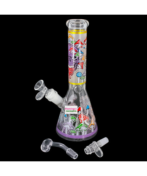 Arsenal 10" Mushroom Mortis Beaker Bong Purple