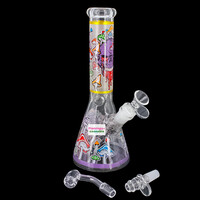 Arsenal 10" Mushroom Mortis Beaker Bong Purple