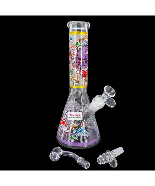 Arsenal 10" Mushroom Mortis Beaker Bong Purple