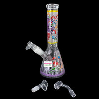 Arsenal 10" Mushroom Mortis Beaker Bong Purple