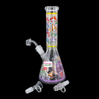 Arsenal 10" Mushroom Mortis Beaker Bong Purple