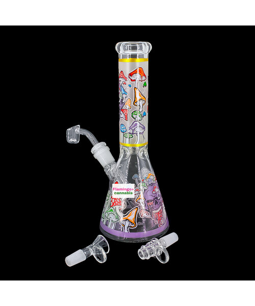 Arsenal 10" Mushroom Mortis Beaker Bong Purple