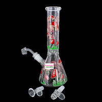 Arsenal 10" Stoner Mushrooms Beaker Bong