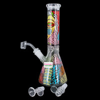 Arsenal 10" Mandala Maiden Picasso Face Beaker Bong