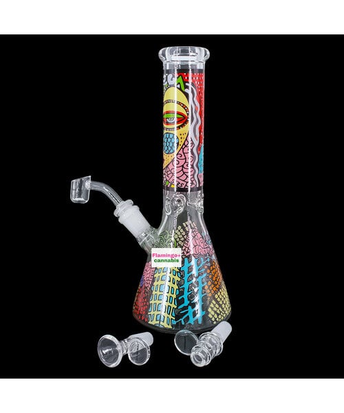 Arsenal 10" Mandala Maiden Picasso Face Beaker Bong