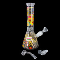 Arsenal 10" Mandala Maiden Tikki Mask Beaker Bong