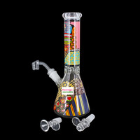 Arsenal 10" Mandala Maiden Tikki Mask Beaker Bong
