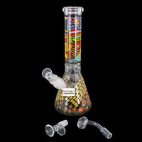Arsenal 10" Mandala Maiden Tikki Mask Beaker Bong