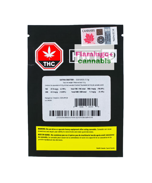 HWY59 Sour Diesel Sativa Shatter 1G