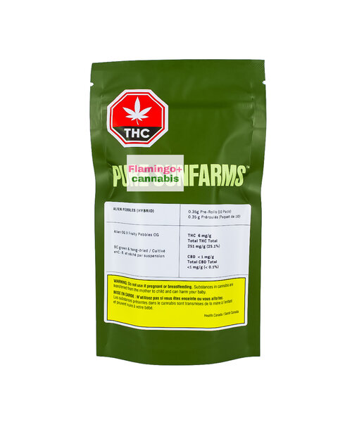 Pure Sun Farms Alien Pebbles Hybrid Pre-Rolls 10X0.35G