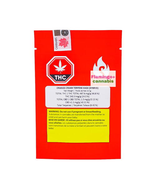 Sizzle Orange Cream Flavoured Hash 2G