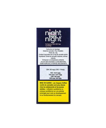 Night Night NightNight Full Spectrum CBN + CBD Cartridge 1G