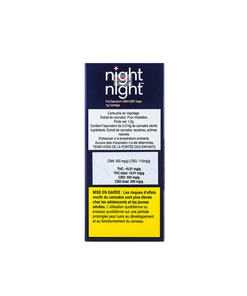 NightNight Full Spectrum CBN + CBD Cartridge 1G