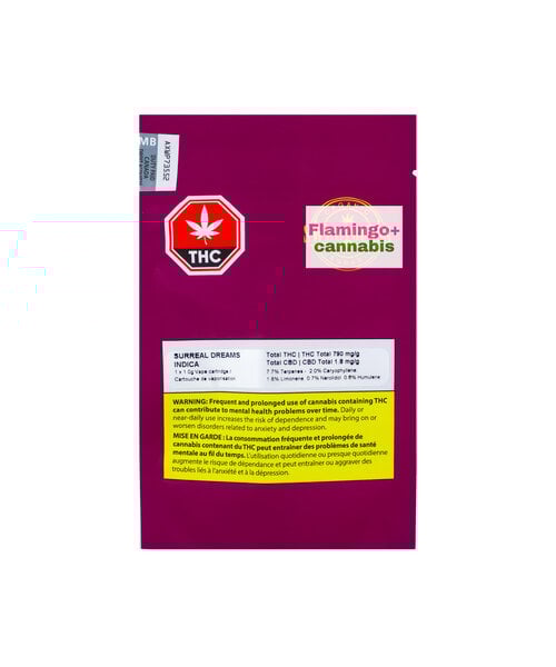Sweet Grass Surreal Dreams Live Resin Indica Cartridge 1G