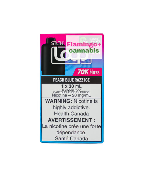 STLTH LOOP MAX 70k Puff Pre-Filled Pod MB Peach Blue Razz Ice
