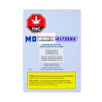 Mollo BlackBerry Seltzer THC + CBG Beverage 4 Pack