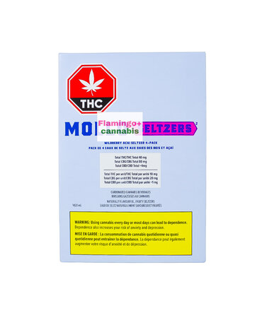 Mollo Mollo Wildberry Acai Seltzer THC + CBG Beverage 4 Pack Mollo Mollo Wildberry Acai Seltzer THC + CBG Beverage 4 Pack