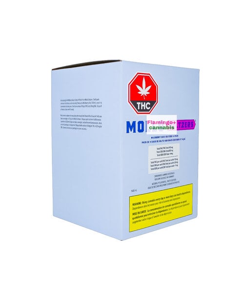 Mollo Wildberry Acai Seltzer THC + CBG Beverage 4 Pack