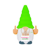 6" No Fux Gnome Water Pipe Assorted