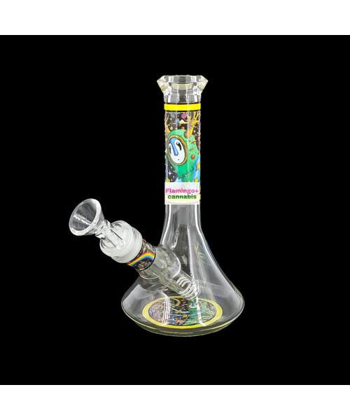 Pulsar Design Series 6.75" Beaker Bong  The World Was Mad