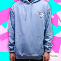 Flamingo+ Baby Blue Hoodie "Stoner Paws"