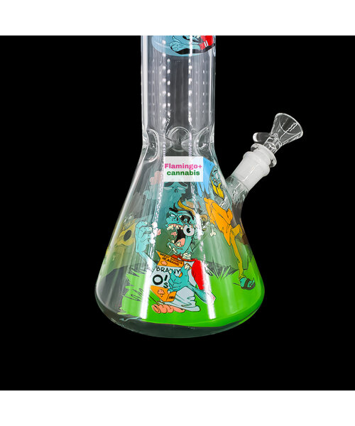 Red Eye Glass 15" Bong of the Living Dead Beaker Bong
