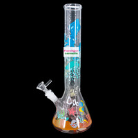 Red Eye Glass 15" Reefer Madness Beaker Bong