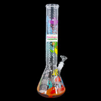 Red Eye Glass 15" Reefer Madness Beaker Bong