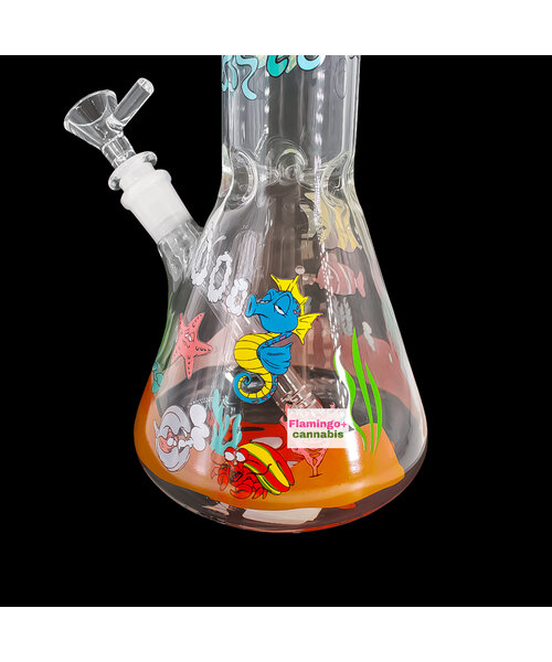 Red Eye Glass 15" Reefer Madness Beaker Bong