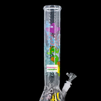 Red Eye Glass 15" Reefer Madness Beaker Bong