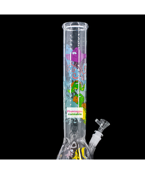 Red Eye Glass 15" Reefer Madness Beaker Bong