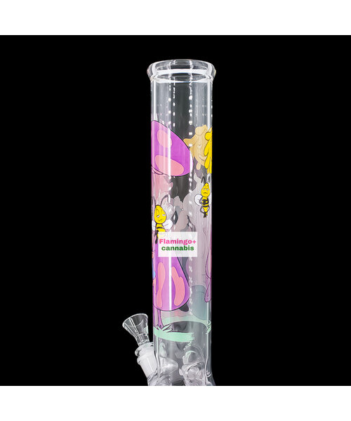 Red Eye Glass 15" Knotty Gnomes Beaker Bong