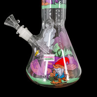 Red Eye Glass 15" Knotty Gnomes Beaker Bong