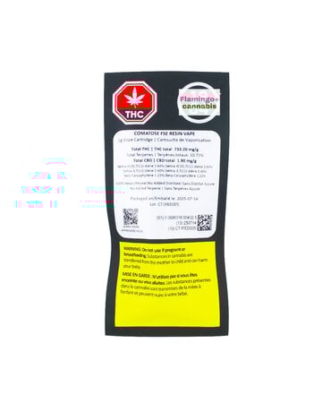 1964 1964 Comatose FSE Resin Indica Cartridge 1G