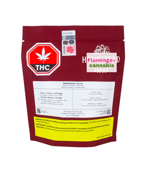 Homestead Bandwagon Sativa Flower 28G