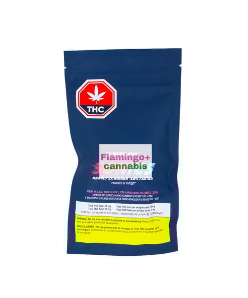 Sonic Red Razz Chiller Indica Gummies 5X10MG