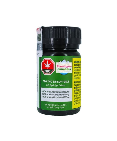 Glacial Gold CBG:THC 5:5 Soft Gels X50