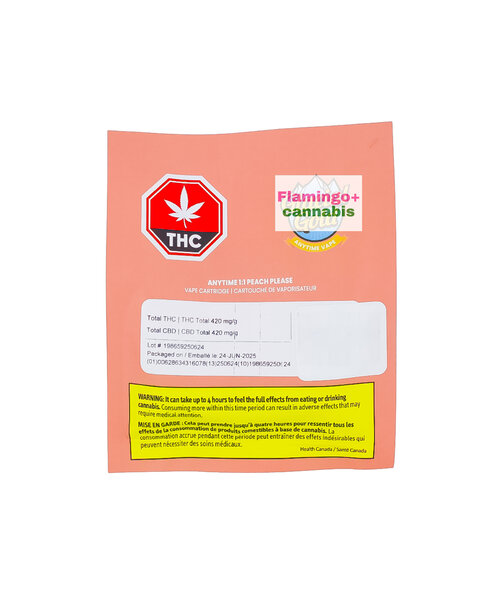 Glacial Gold Anytime 1:1 Peach Please Hybrid Cartridge 1G