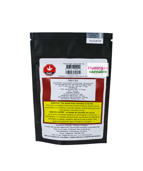 410 Farms Satans Taco Sativa Flower 3.5G