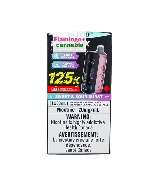 RufPuf Ripper XXX 125k Puff Rechargeable Disposable MB Sweet & Sour Burst