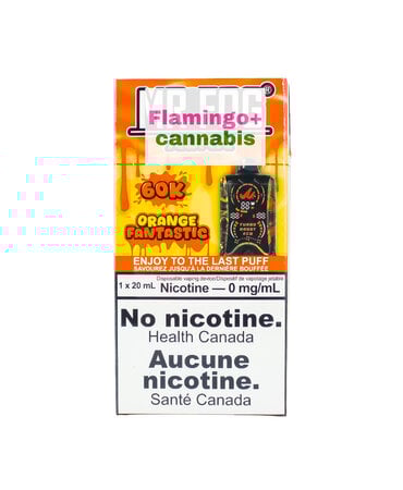 Mr Fog Mr. Fog Aura Rechargeable Disposable 60k Puff ZERO NICOTINE MB Orange Fantastic