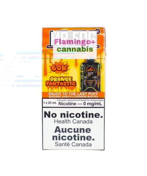 Mr. Fog Aura Rechargeable Disposable 60k Puff ZERO NICOTINE MB Orange Fantastic